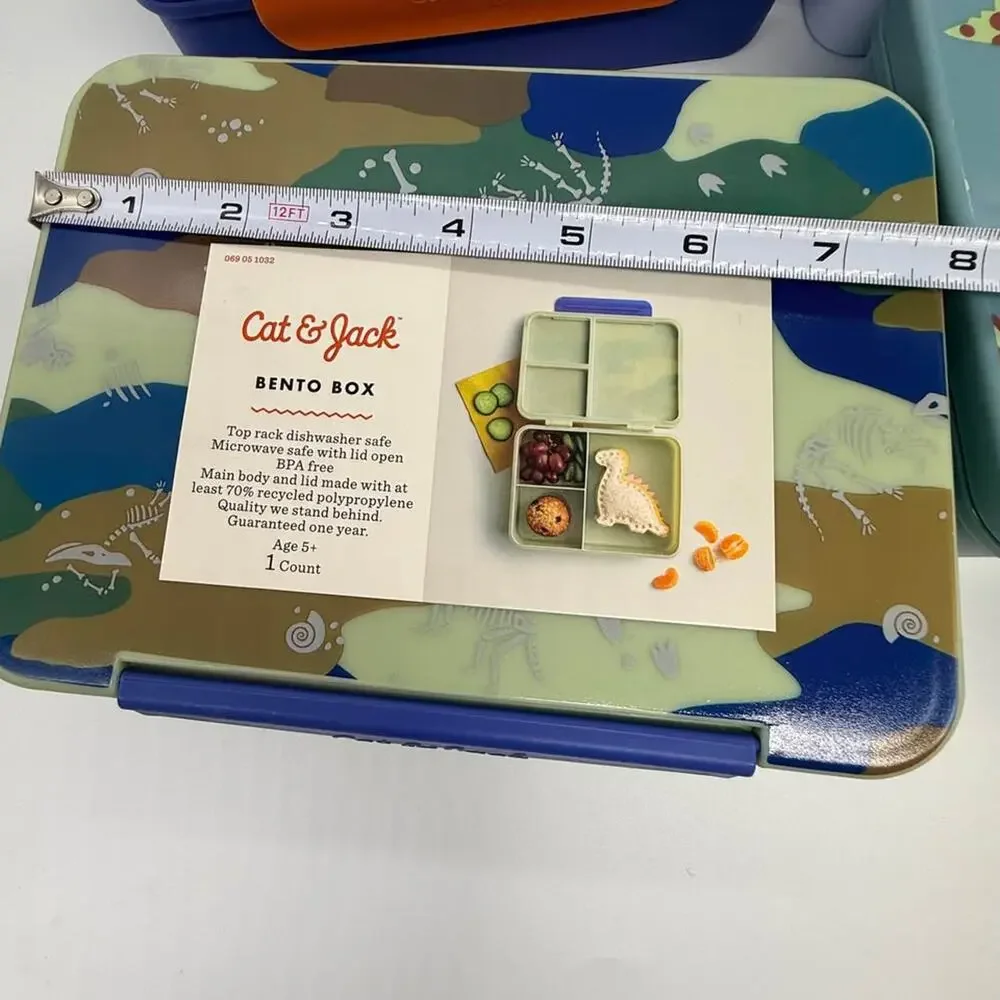 NEW Cat & Jack Kids Bento Lunch Box Compartment Container